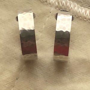 James Avery Hammered Hoop Simplicity Earrings
